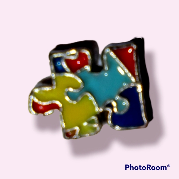 Autism Puzzle Floating Charm - Picture 1 of 1